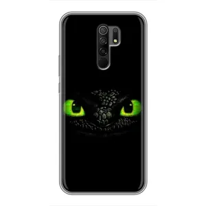 Чехол дракон Беззубик для Xiaomi Redmi 9 (Глаза Беззубика)