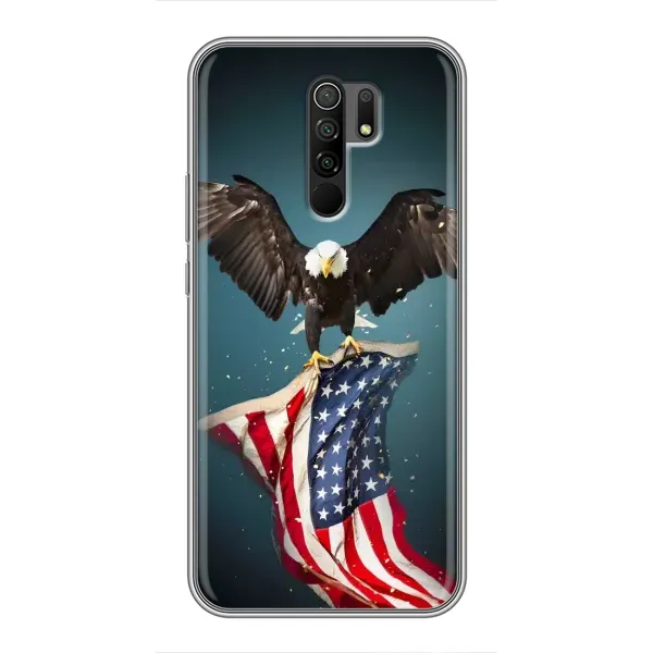 Чехол с рисунком «Орел и флаг» для Xiaomi Redmi 9 Чехол с рисунком «Орел и флаг» для Xiaomi Redmi 9