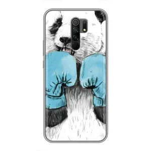 Чехлы с Пандами на Xiaomi Redmi 9 (Панда боксер)