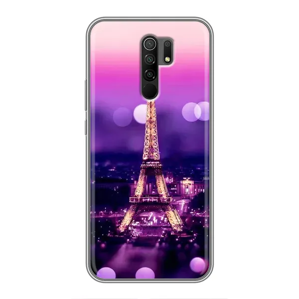 Чехол с рисунком «Париж башня» для Xiaomi Redmi 9