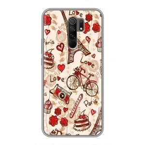 Чехол с Эйфелевой башней на Xiaomi Redmi 9