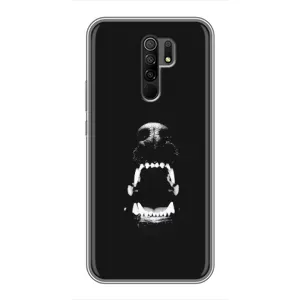 Чехол ДОБЕРМАН для Xiaomi Redmi 9 (Пасть добермана)