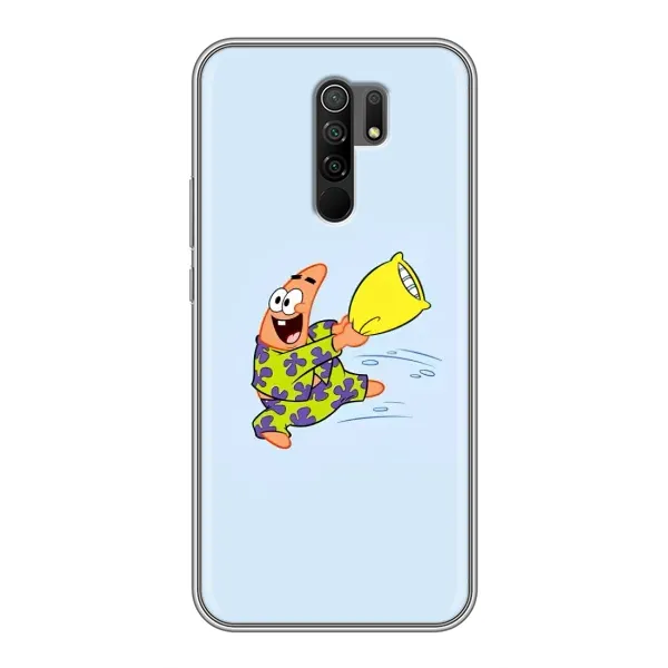 Чохол з малюнком «Патрік із подушкою» для Xiaomi Redmi 9 Чохол з малюнком «Патрік із подушкою» для Xiaomi Redmi 9