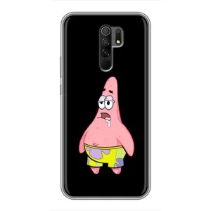 Чехлы с Патриком на Xiaomi Redmi 9 (Патрик завис)