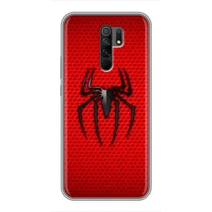 Чехол Супергерой Человека Паука на Xiaomi Redmi 9 (Паук марвел)