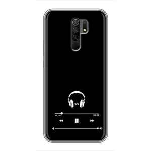 Чохол з картинками на чорному фоні для Xiaomi Redmi 9 (Плеєр)