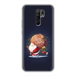Чехол Санта Клаус для Xiaomi Redmi 9 (Подарки от Санты)