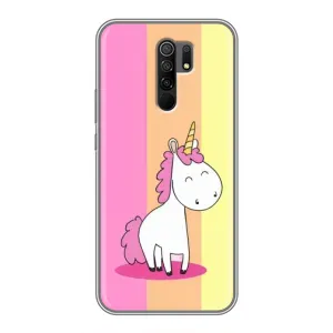 Чехол Unicorn на Xiaomi Redmi 9 (Радужный Единорог)