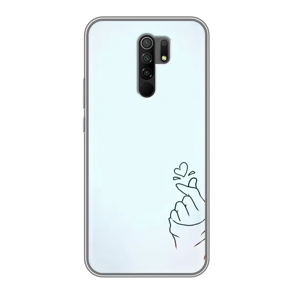 Чехол с рисунком «Сердце на голубом» для Xiaomi Redmi 9 Чехол с рисунком «Сердце на голубом» для Xiaomi Redmi 9