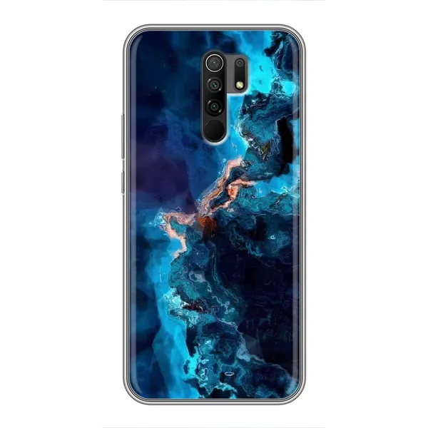 Чехол с рисунком «Синий мрамор» для Xiaomi Redmi 9 Чехол с рисунком «Синий мрамор» для Xiaomi Redmi 9