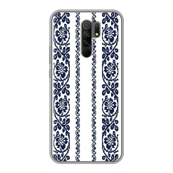 Чехол с рисунком «Синяя вышиванка» для Xiaomi Redmi 9 Чехол с рисунком «Синяя вышиванка» для Xiaomi Redmi 9