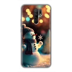 Чохли на Новий Рік Xiaomi Redmi 9 (Сніговик святковий)