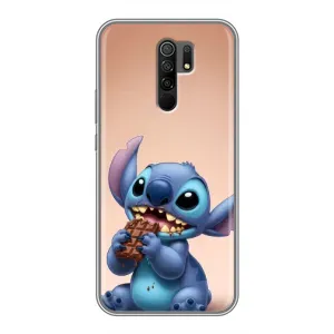 Чехол с рисунком Стич для Xiaomi Redmi 9 (Стич с шоколадом)