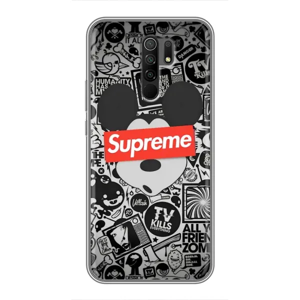 Чехол с рисунком «Supreme Маус» для Xiaomi Redmi 9 Чехол с рисунком «Supreme Маус» для Xiaomi Redmi 9