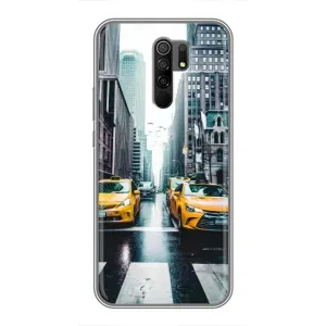 Силиконовый бампер (Работники) на Xiaomi Redmi 9 (Такси)