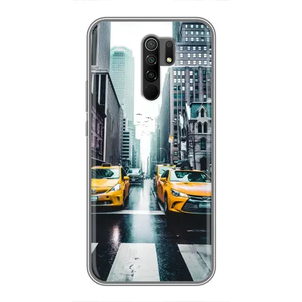 Чехол с рисунком «Такси» для Xiaomi Redmi 9 Чехол с рисунком «Такси» для Xiaomi Redmi 9
