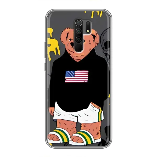 Чехол с рисунком «Teddy USA» для Xiaomi Redmi 9 Чехол с рисунком «Teddy USA» для Xiaomi Redmi 9