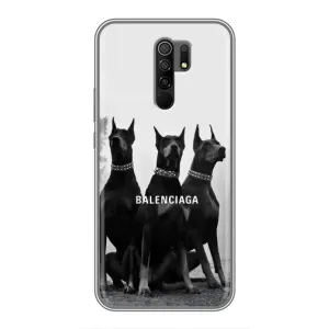 Чехол ДОБЕРМАН для Xiaomi Redmi 9 (Три добермана)
