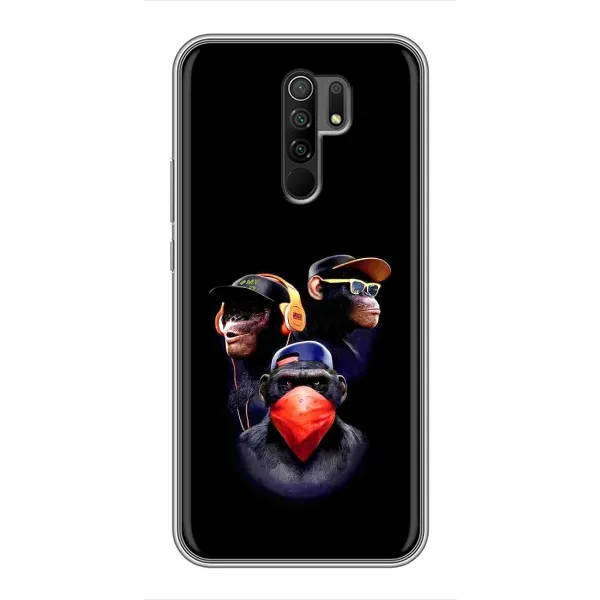 Чехол с рисунком «Три обезьяны» для Xiaomi Redmi 9 Чехол с рисунком «Три обезьяны» для Xiaomi Redmi 9