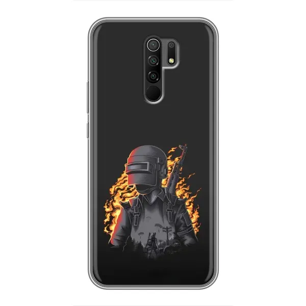 Чехол с рисунком «В огне» для Xiaomi Redmi 9 Чехол с рисунком «В огне» для Xiaomi Redmi 9