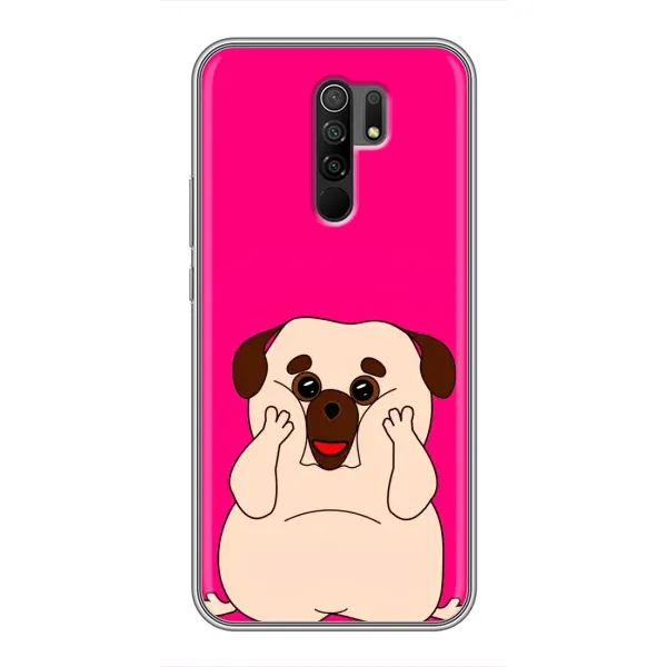Чехол с рисунком «Веселый Мопсик» для Xiaomi Redmi 9 Чехол с рисунком «Веселый Мопсик» для Xiaomi Redmi 9