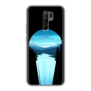 Летний Чехол на Xiaomi Redmi 9 (Синий Водопад)