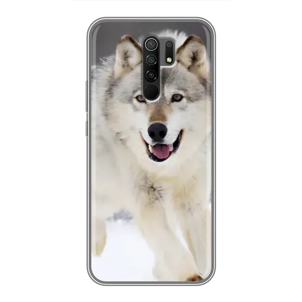 Чехол с рисунком «Волк на снегу» для Xiaomi Redmi 9 Чехол с рисунком «Волк на снегу» для Xiaomi Redmi 9