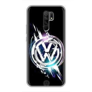 Чохол "Фольксваген" для Xiaomi Redmi 9 (Volkswagen на чорному)