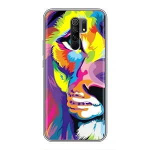Чехол с картинкой на Xiaomi Redmi 9 (Яркий Лев)