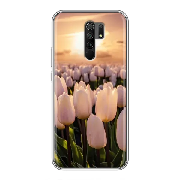 Чехол с рисунком «Закат с цветами» для Xiaomi Redmi 9 Чехол с рисунком «Закат с цветами» для Xiaomi Redmi 9