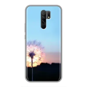 Силіконовий Чохол з кульбабками на Xiaomi Redmi 9 (Захід з кульбабкою)