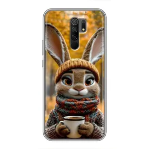 Печатный чехол «Зверята с кофе» для Xiaomi Redmi 9