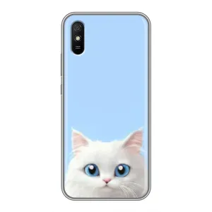 Чехол на тематику: Коты для Xiaomi Redmi 9A (Белый кот)