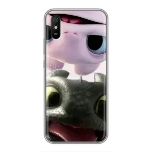 Чехол дракон Беззубик для Xiaomi Redmi 9A (Беззубик и Дневная Злость)