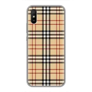 Чехол с Брендами одежды на Редми 9а (Burberry стиль)