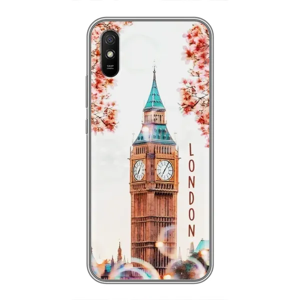 Чехол с рисунком «Часы Лондон» для Xiaomi Redmi 9A Чехол с рисунком «Часы Лондон» для Xiaomi Redmi 9A