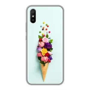 Чохли з тематикою "КВІТИ" на Xiaomi Redmi 9A (Квітка-морозиво)