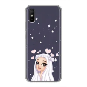 Чохол Стильні дівчата на Xiaomi Redmi 9A (Дівчина та серця)
