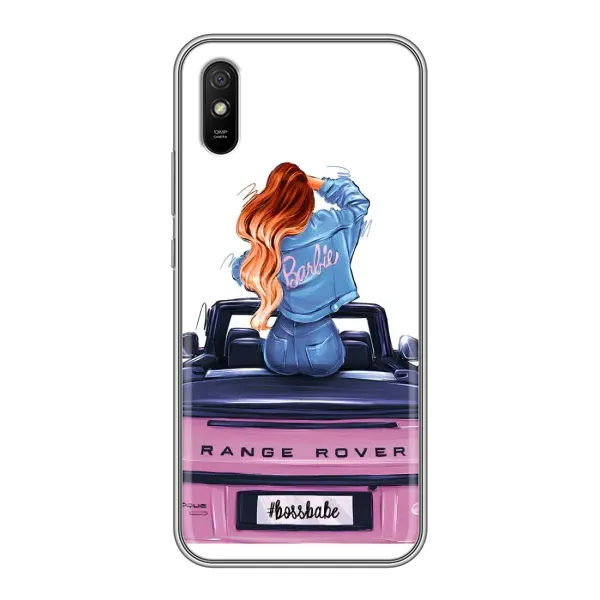 Чехол с рисунком «Девушка на машине» для Xiaomi Redmi 9A Чехол с рисунком «Девушка на машине» для Xiaomi Redmi 9A