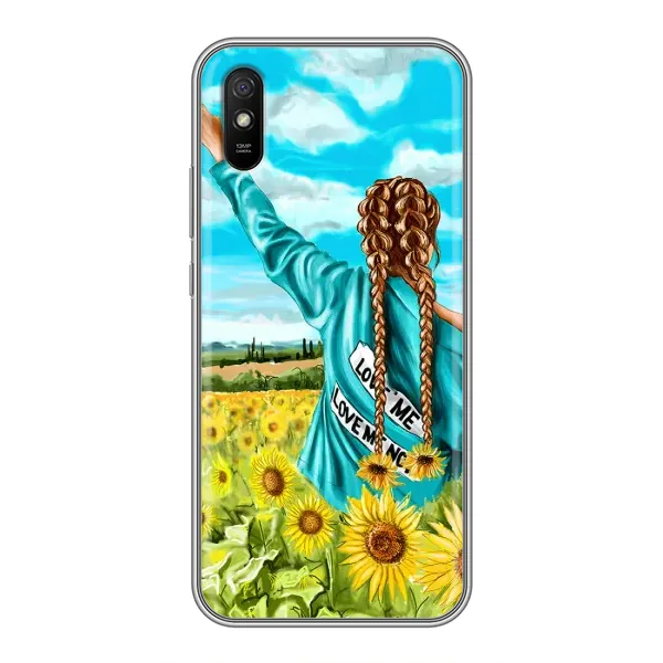 Чехол с рисунком «Девушка на поле» для Xiaomi Redmi 9A Чехол с рисунком «Девушка на поле» для Xiaomi Redmi 9A
