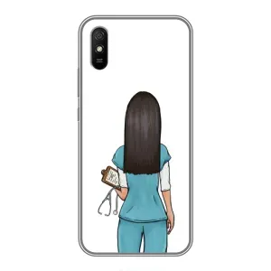 Силиконовый бампер (Работники) на Xiaomi Redmi 9A (Доктор)