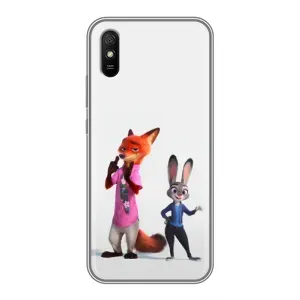 Силиконовый чехол с принтом Зоотрополіс для Xiaomi Redmi 9A (Джуди и Ник)