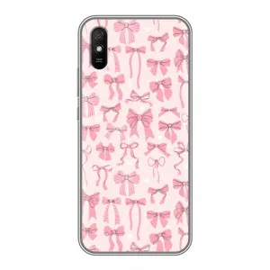 Чехол банты для Xiaomi Redmi 9A (Фон бантики)