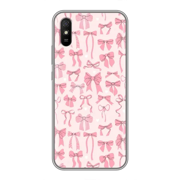 Чехол с рисунком «Фон бантики» для Xiaomi Redmi 9A Чехол с рисунком «Фон бантики» для Xiaomi Redmi 9A