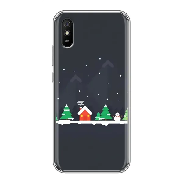 Чехол с рисунком «Город зимний» для Xiaomi Redmi 9A Чехол с рисунком «Город зимний» для Xiaomi Redmi 9A