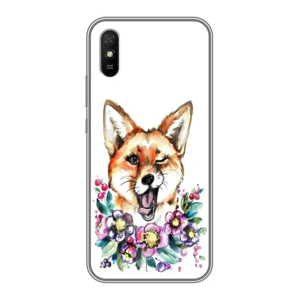 Чехол с рисунком «Хитрая лиса» для Xiaomi Redmi 9A Чехол с рисунком «Хитрая лиса» для Xiaomi Redmi 9A
