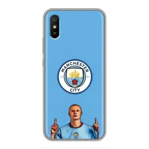 Чохли з принтом на Xiaomi Redmi 9A Футболіст (Холанд Манчестер Сіті)