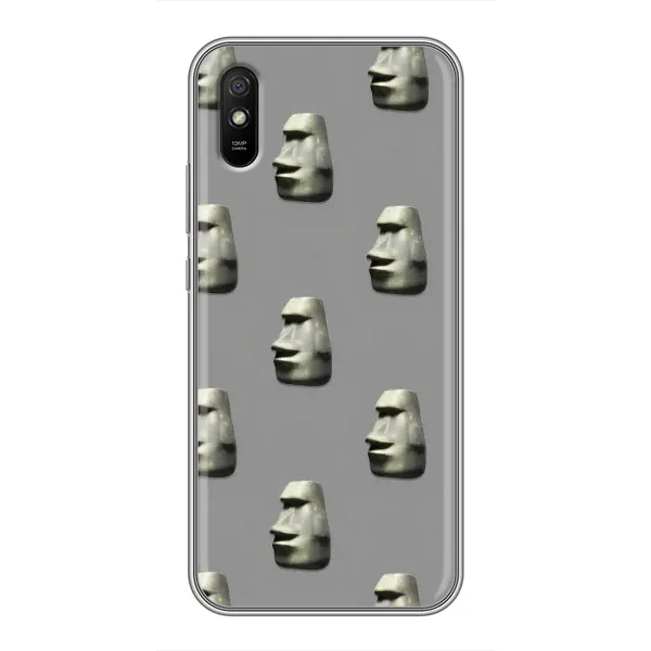 Чехол с рисунком «Каменное лицо» для Xiaomi Redmi 9A Чехол с рисунком «Каменное лицо» для Xiaomi Redmi 9A