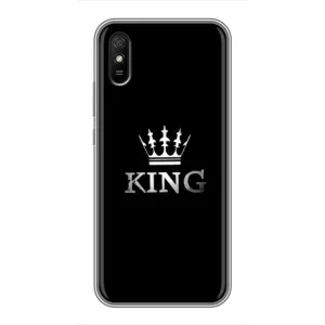 Чохол (Корона на чорному фоні) для Редмі 9а (KING)
