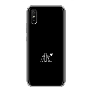 Чохол з картинками на чорному фоні для Xiaomi Redmi 9A (Книжки)